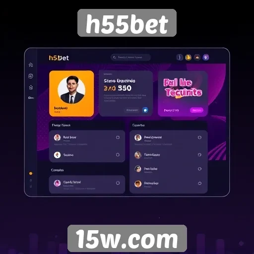 Interface do usuário do h55bet é intuitiva e acessível